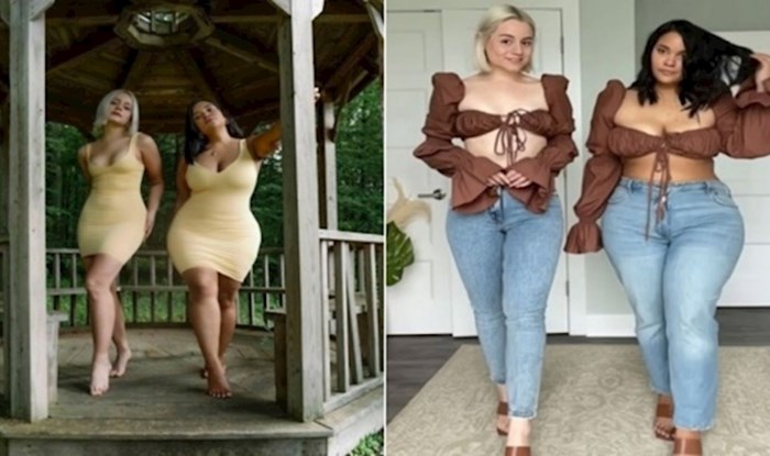 Dvije žene različitih oblika tijela oblače istu odjeću i dokazuju da je stil važniji od veličine