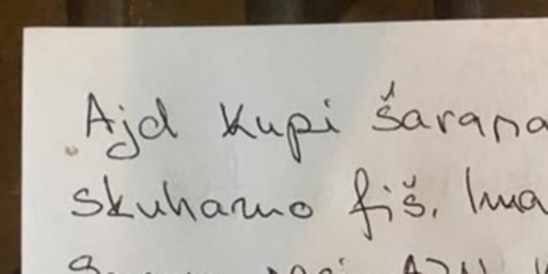 Hrvatica u Njemačkoj mužu je ostavila urnebesne upute za kupovinu, fotka je odmah postala hit