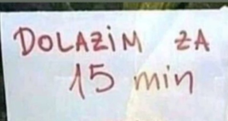 Obavijest na jednom lokalu hit je u cijeloj regiji, odmah će vam biti jasno zašto