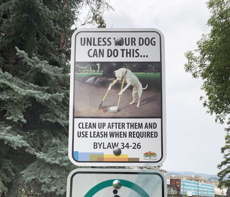 14. Duhovito upozorenje vlasnicima pasa da pokupe iza svojih ljubimaca