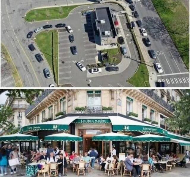 3. Razlika između ljudi koji čekaju kavu i koji uživaju u kavi