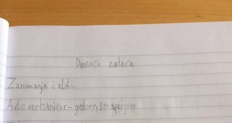 Učiteljica je nakon pregleda zadaće napisala poruku ocu učenika, odmah će vam biti jasno zašto
