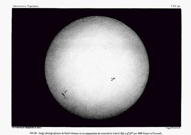 10. Prva fotografija sunca, 1845., Pariz, Francuska