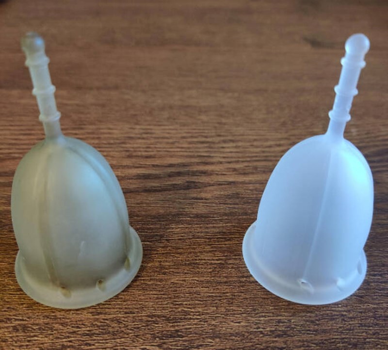 4. Menstrualna čašica koju već 5 godina koristim i ista takva nova