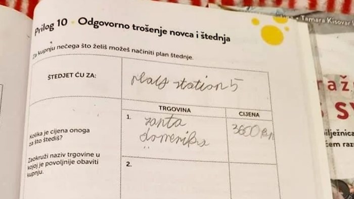 Odgovor iz zadaće ovog učenika nasmijao je cijelu Hrvatsku, odmah ćete vidjeti zašto