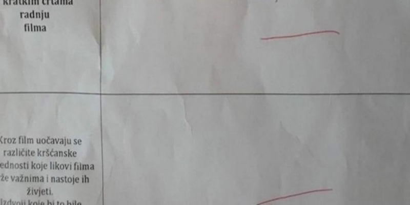 Učenici su morali ukratko prepričati radnju filma, ovaj odgovor nasmijao je sve osim profesorice