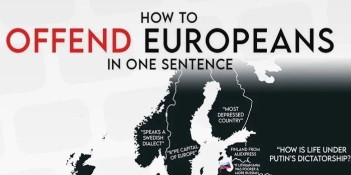 Mapa pokazuje kako jednom rečenicom uvrijediti razne europske nacije, urnebesna je i istinita
