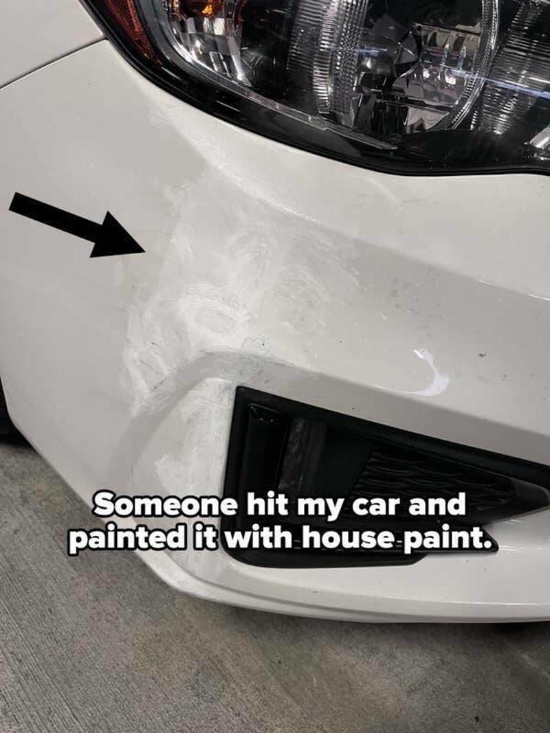 Netko je udario moj auto i obojao ga bojom za zidove