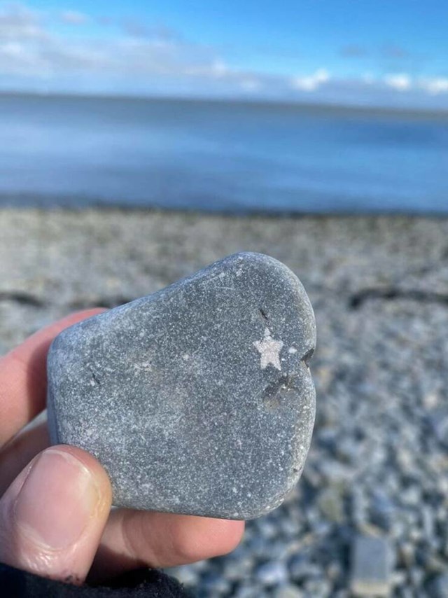 1. Kamen na kojemu je mali kristal u obliku zvijezde