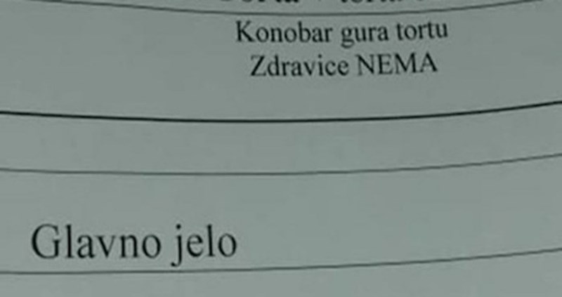 Bizarna greška u meniju zgrozila je uzvanike na krštenju, morate vidjeti kako su nazvali glavno jelo