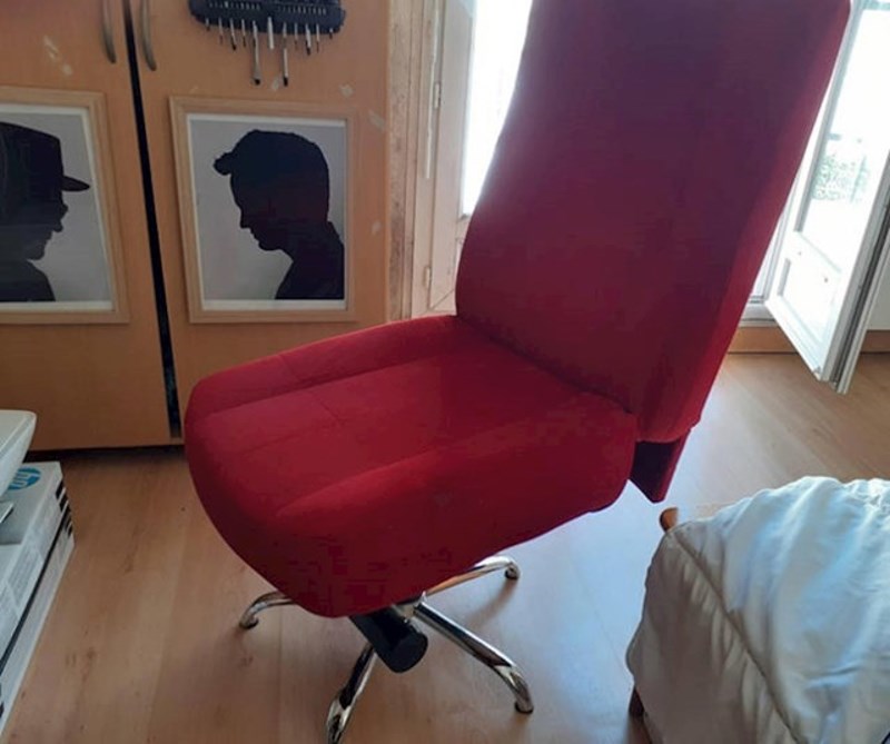 17. Napravila sam najudobniju stolicu - polu kino stolica polu uredska