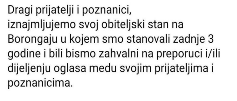 Ljudi se ne mogu načuditi ovom oglasu za najam stana, kad ga pročitate bit će vam jasno i zašto