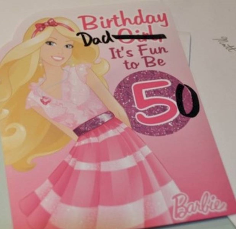 1. Kćer mi je poklonila ovu čestitku za 50. ročkas