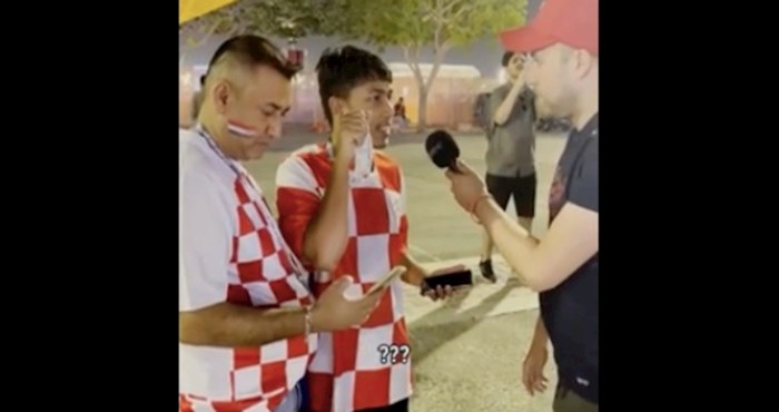 Srbin je u Kataru intervjuirao "hrvatske" navijače, snimka je mnogima ostavila upitnike nad glavom