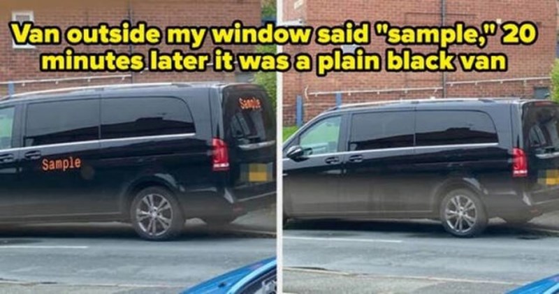 6. Na ovom kombiju ispred mog prozora nešto je pisalo, a za 20 minuta bio je najobičniji crni kombi