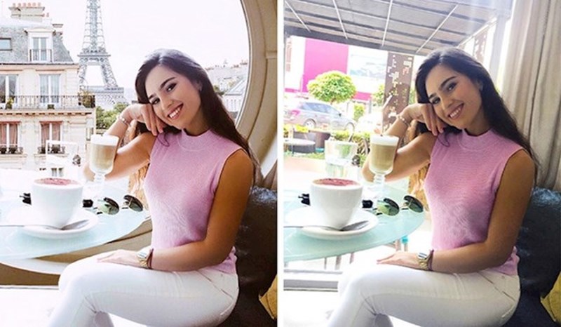 15. Ne, nije se teleportirala - ovo je moć fotošopa na djelu