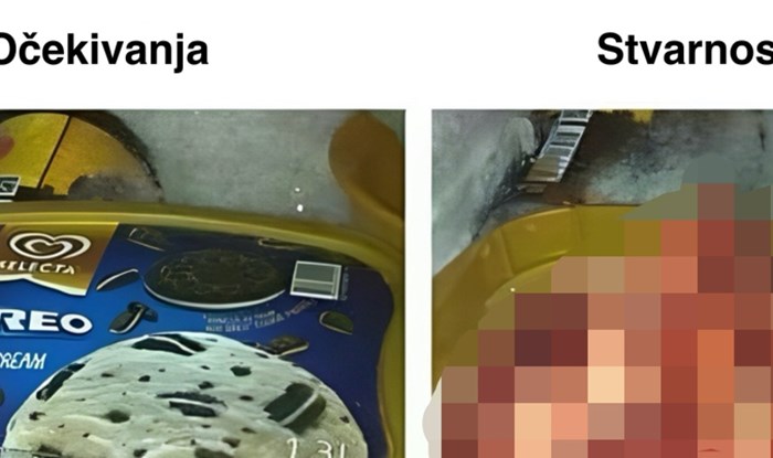 Fora pokazuje što Balkanci očekuju pronaći u kutiji sladoleda, a što je zapravo u njoj. Hit je!