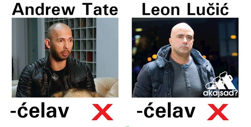 Hit fora uspoređuje Andrewa Tatea i Leona Lučića, lajkalo ju je više od 3 tisuće ljudi na FB