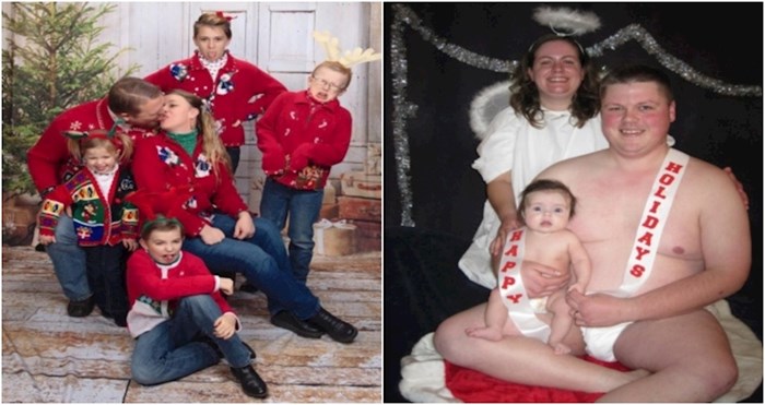 20+ obitelji koje su zbog ovih bizarnih božićnih portreta postale hit na internetu