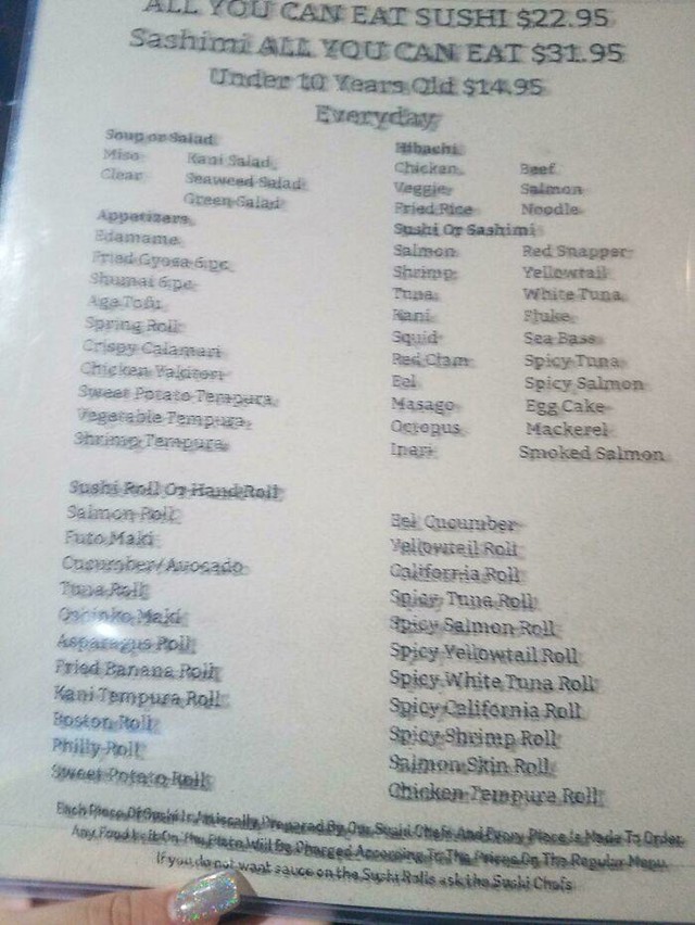 14. Fotka nije mutna, ovo je zaista takav jelovnik