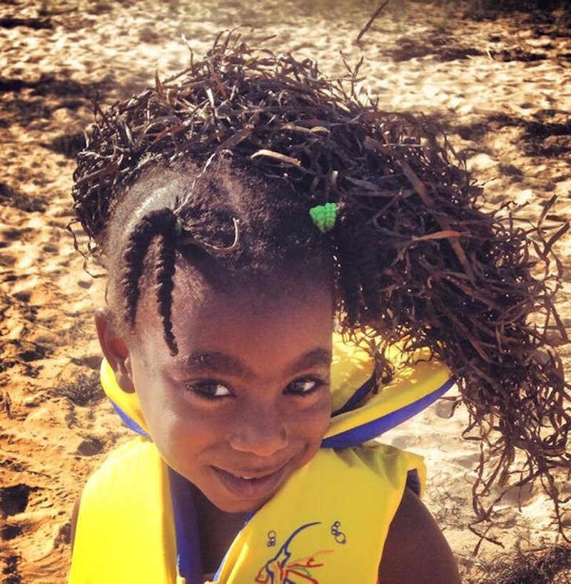 8. Napravila si je ekstenzije od morske trave