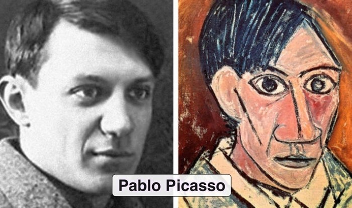 16 usporedbi pokazuju kako veliki umjetnici izgledaju na fotkama, a kako na svojim autoportretima