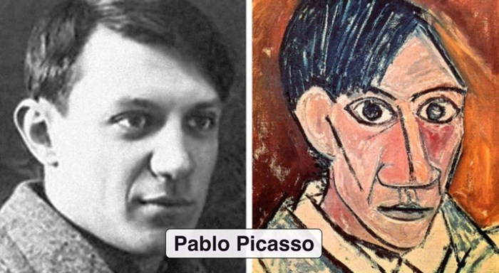 16 usporedbi pokazuju kako veliki umjetnici izgledaju na fotkama, a kako na svojim autoportretima