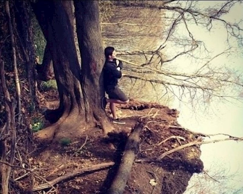 12. Ako fotku pogledate malo bolje, shvatit ćete kako se dječak zapravo fotkao