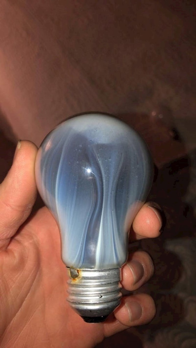 4. Žarulja nakon pregorijevanja