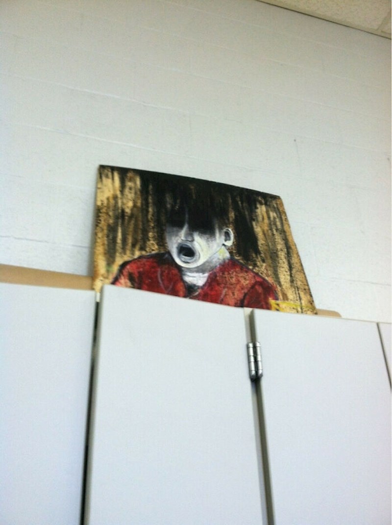 16. Jedno od djece koja pohađaju moj tečaj slikanja naslikalo je ovo