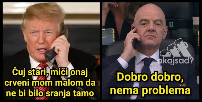 Ekipa na FB-u masovno lajka foru o Trumpu, Infantinu i Milanoviću. Urnebesna je i skroz pogođena!