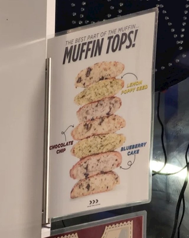 15. Ovaj lokal prodaje samo gornji dio muffina (najbolji dio!) 😜