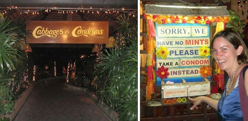 3. Restoran "Kupusi i kondomi", Tajland