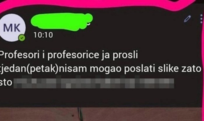 Učenik nije poslao domaću zadaću, plakat ćete od smijeha kad vidite koji mu je izgovor