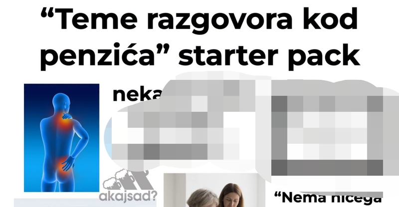 Fora o temama razgovora između penzionera hit je na Fejsu, urnebesna je i skroz pogođena