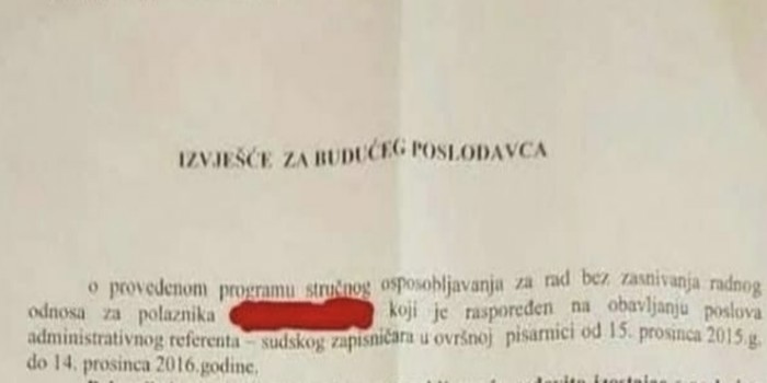 Mrežama kruži urnebesno izvješće o provedenom stručnom osposobljavanju, morate vidjeti ovaj hit