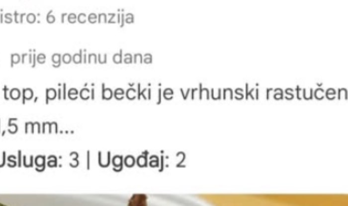 Tip je nasmijao internet nesvakidašnjom recenzijom jednog bistroa, morate vidjeti ovaj hit