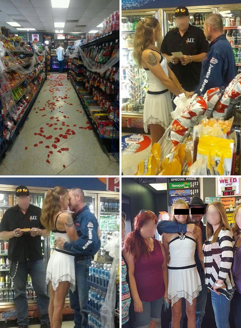 Vjenčanje na benzinskoj pumpi