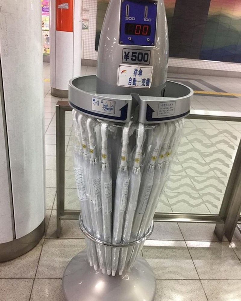 Postoje čak i automati za kišobrane!