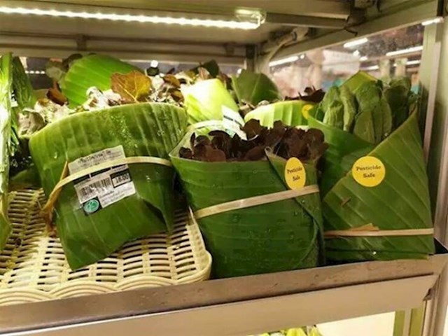 16. Na Tajlandu sve češće mijenjaju plastiku listovima banane