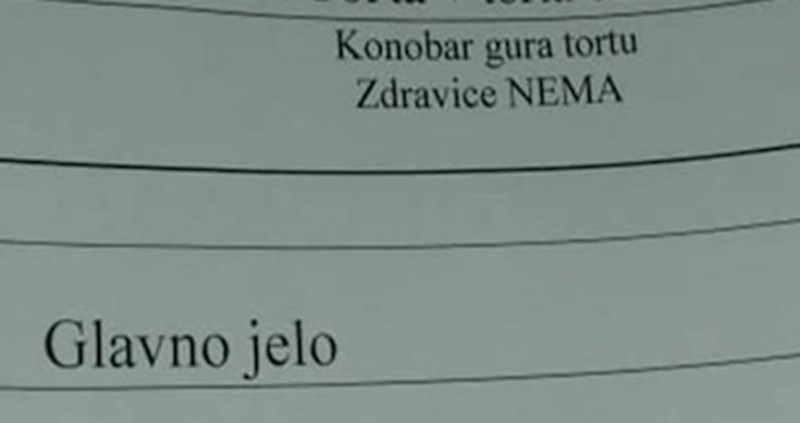 Bizarna greška u meniju zgrozila je uzvanike na krštenju, morate vidjeti kako su nazvali glavno jelo