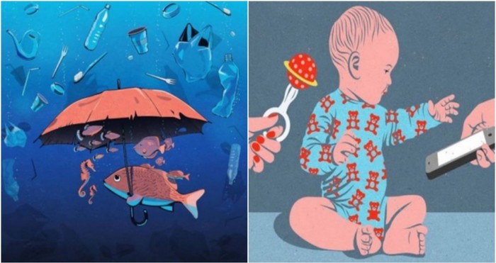 20+ potresnih ilustracija koje pokazuju surovu istinu o današnjem društvu
