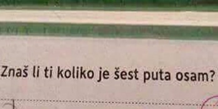 Učiteljica se nije mogla ne nasmijati kad je vidjela odgovor ovog djeteta, zaslužuje čistu peticu
