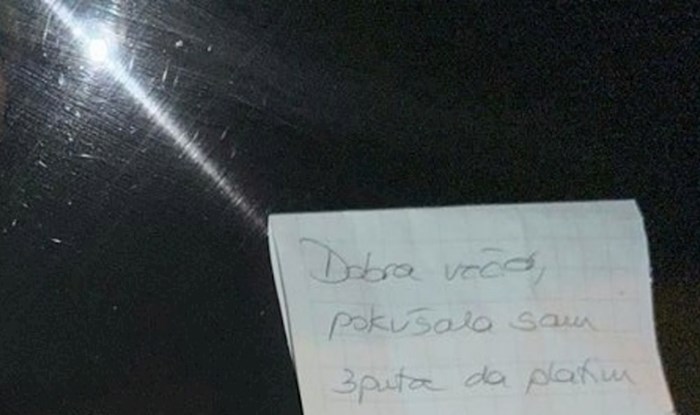 Žena nije uspjela platiti parking pa je ostavila simpa poruku za redara, pogledajte kako je završilo