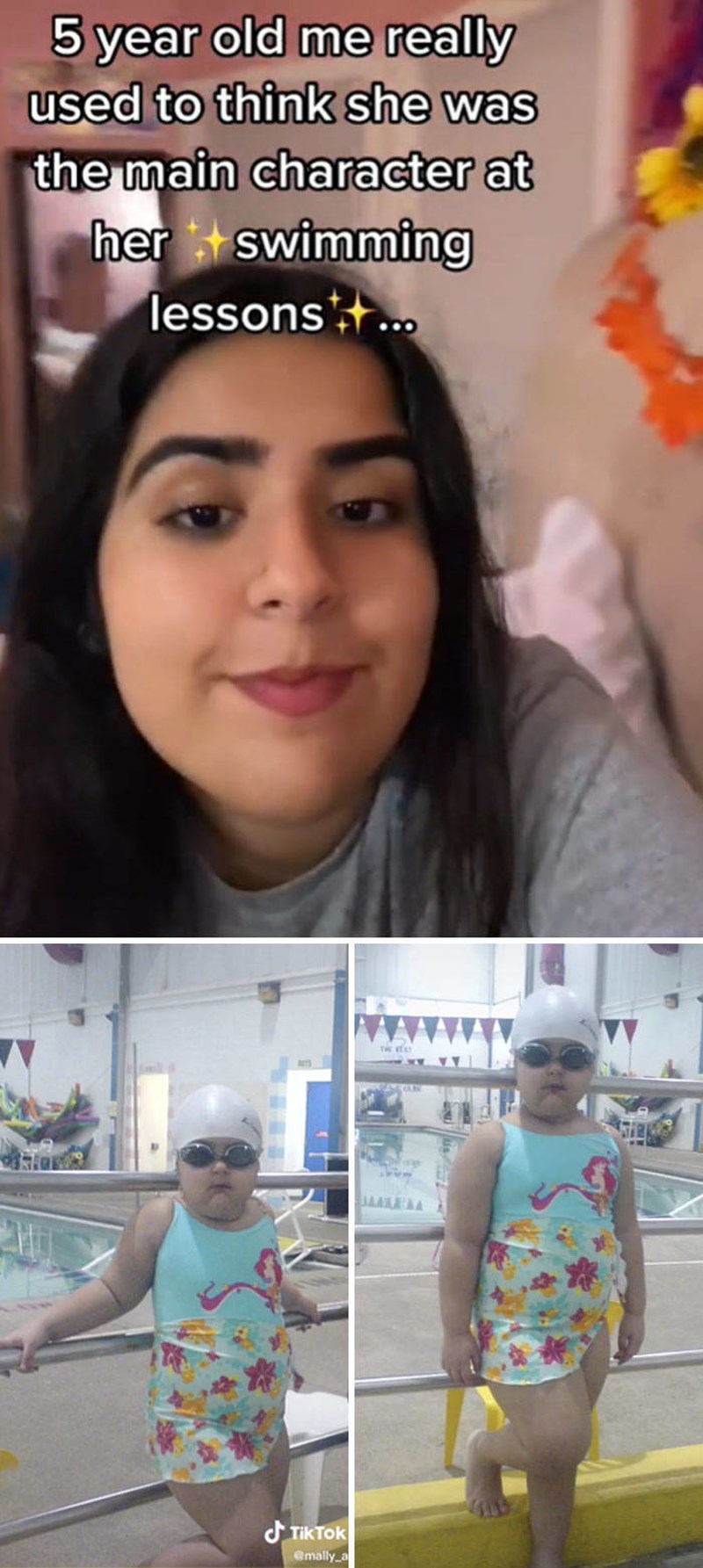 5-godišnja ja bila sam glavni lik na plivanju