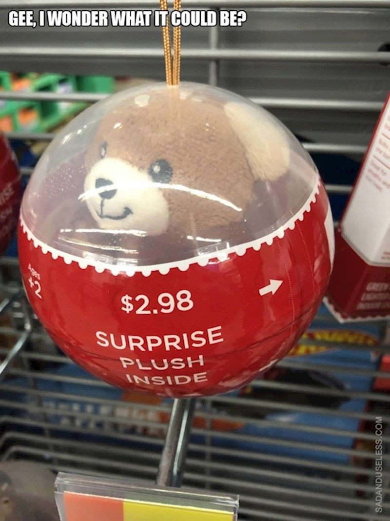 12. Hmm, pitamo se kakav je "plišanac iznenađenja" unutra 🤨