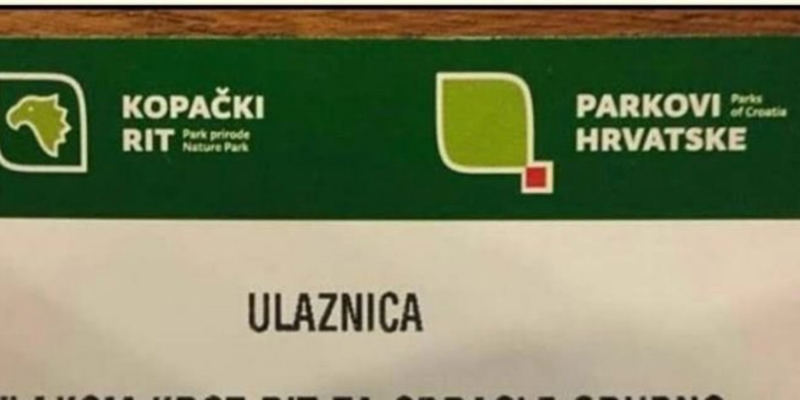 Netko je pronašao staru ulaznicu za Kopački rit, ono što na njoj piše nasmijalo je cijelu Hrvatsku