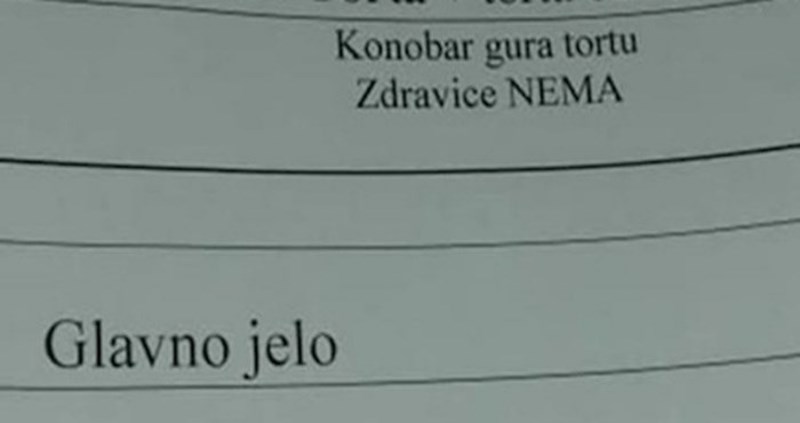 Bizarna greška u meniju zgrozila je uzvanike na krštenju, morate vidjeti kako su nazvali glavno jelo