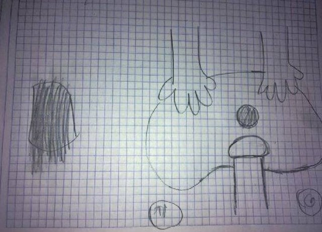 Dijete je nacrtalo sebe kako pere ruke prije jela. 😂👍🏼