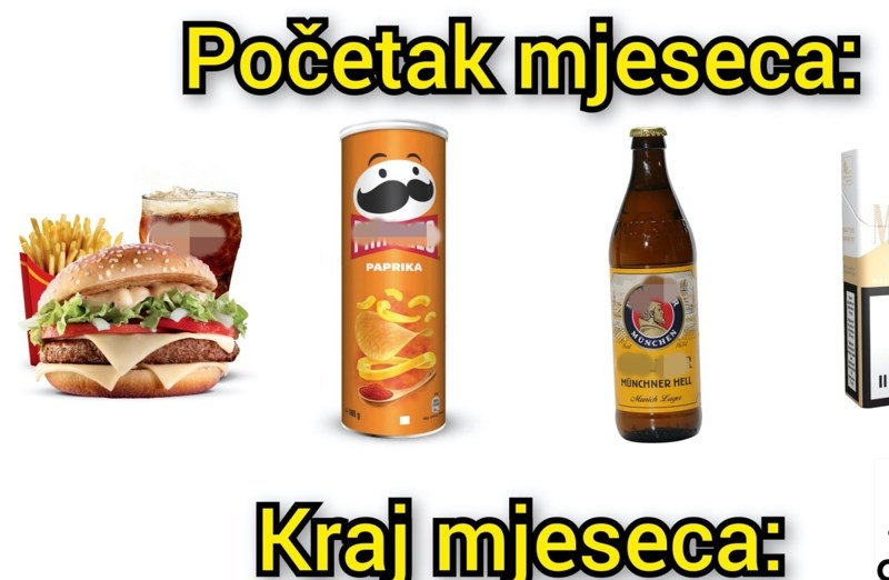 Fora pokazuje kako ljudi u Hrvatskoj žive početkom, a kako krajem mjeseca. Skroz je pogođena!